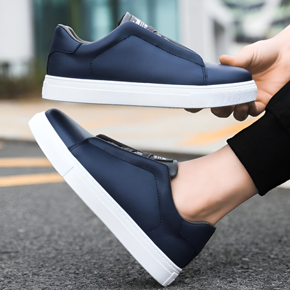 Alexander | Baskets blanches pour hommes en cuir de haute qualité