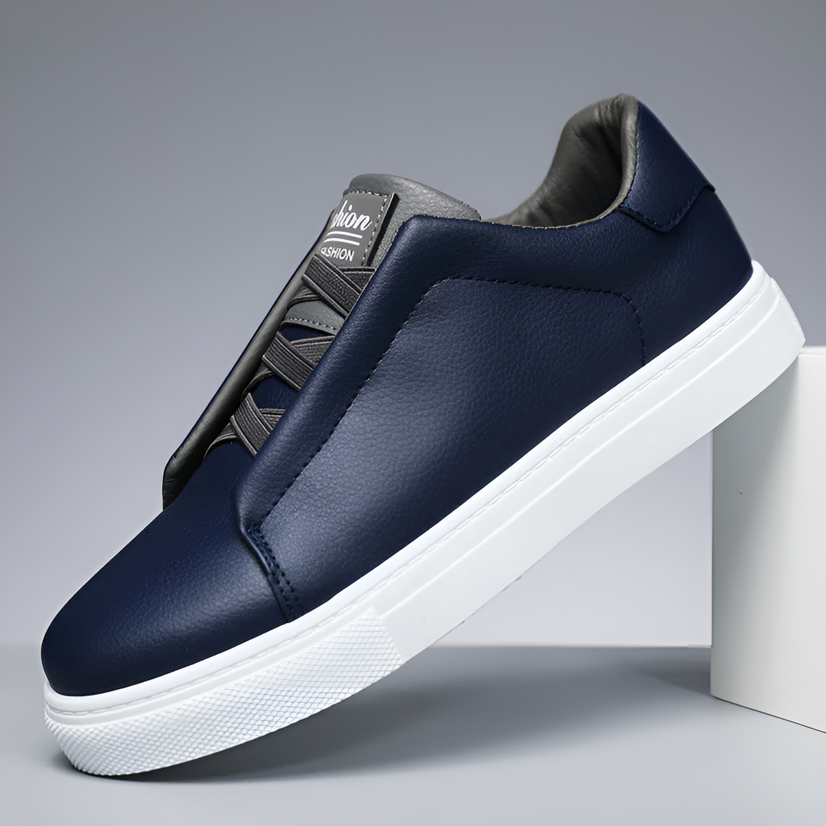 Alexander | Baskets blanches pour hommes en cuir de haute qualité