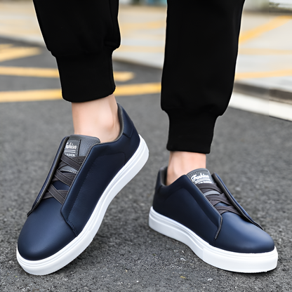 Alexander | Baskets blanches pour hommes en cuir de haute qualité