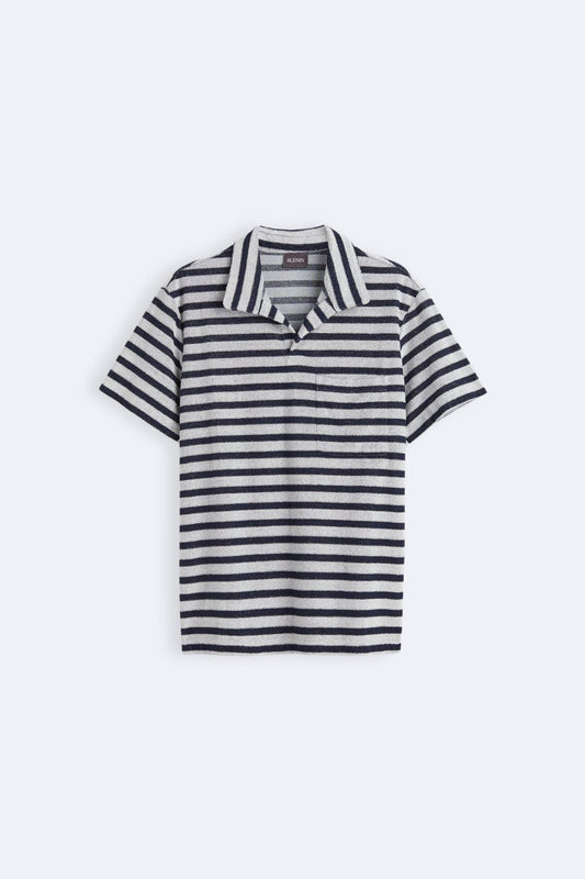 Polo Rayé Tricoté | Élégance Maritime avec une Touche Moderne