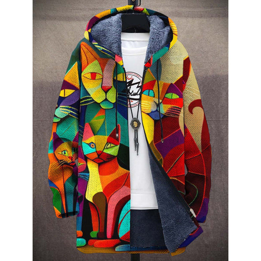 Rafferty | Cardigan à Capuche Artistique