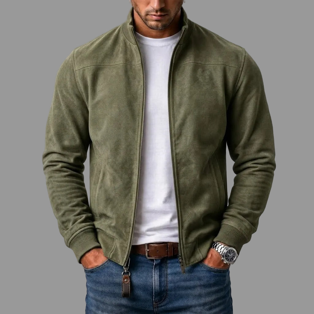Varel | Blouson bomber en daim