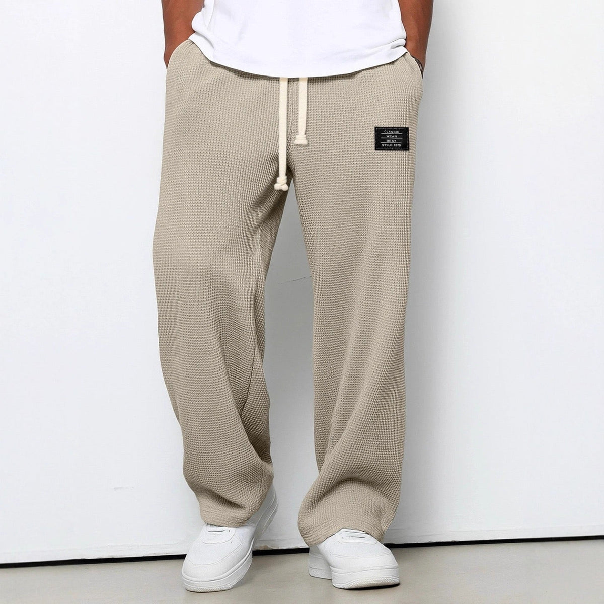 Pantalon Ample Maille Gaufrée Jacques