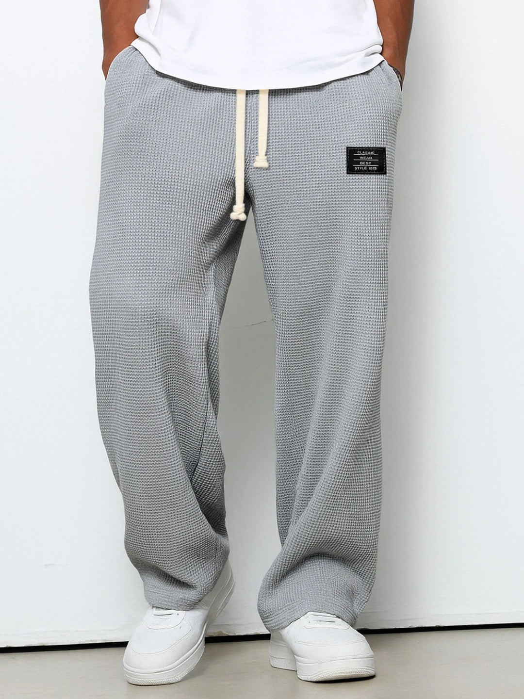 Pantalon Ample Maille Gaufrée Jacques