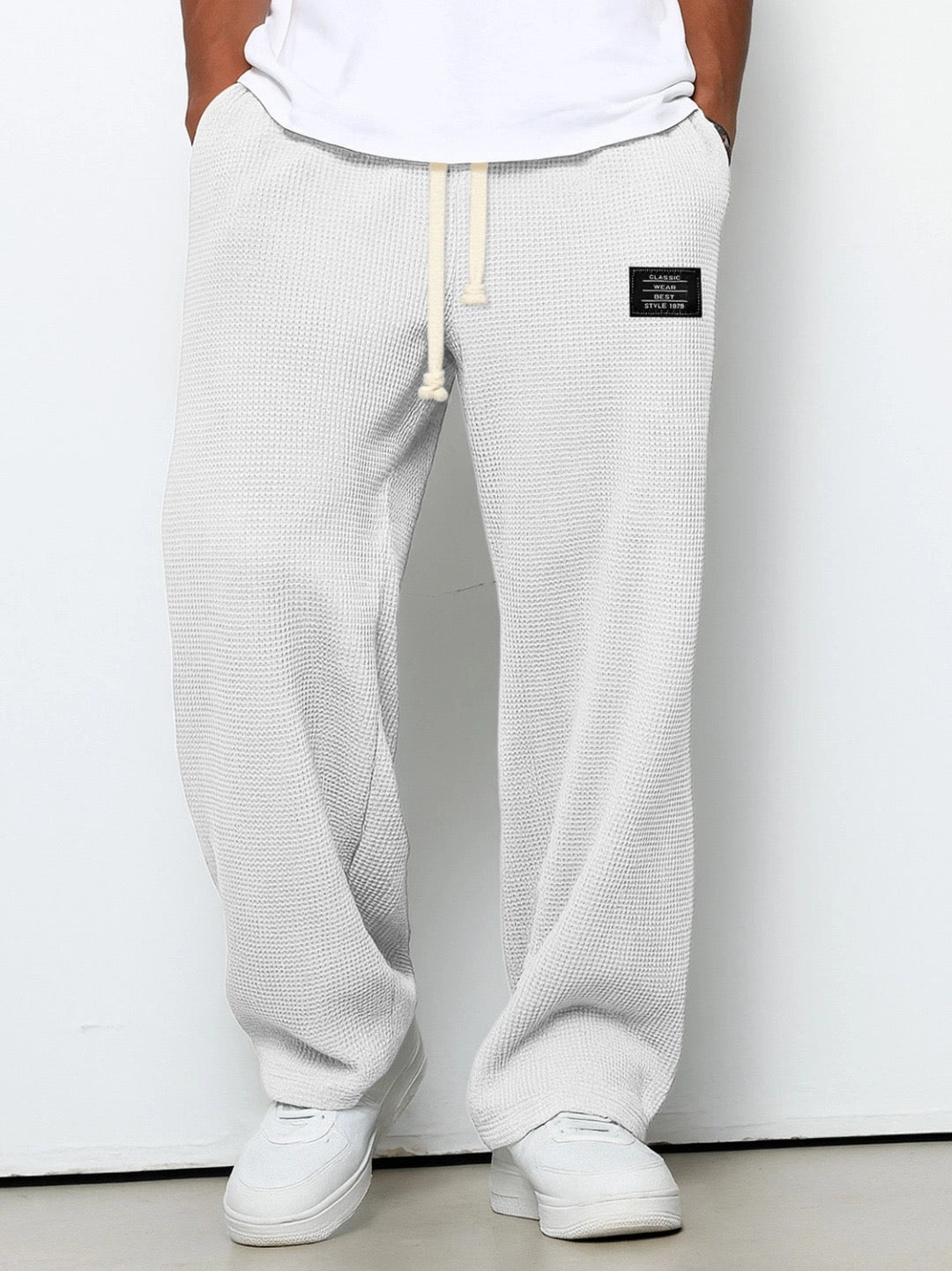 Pantalon Ample Maille Gaufrée Jacques