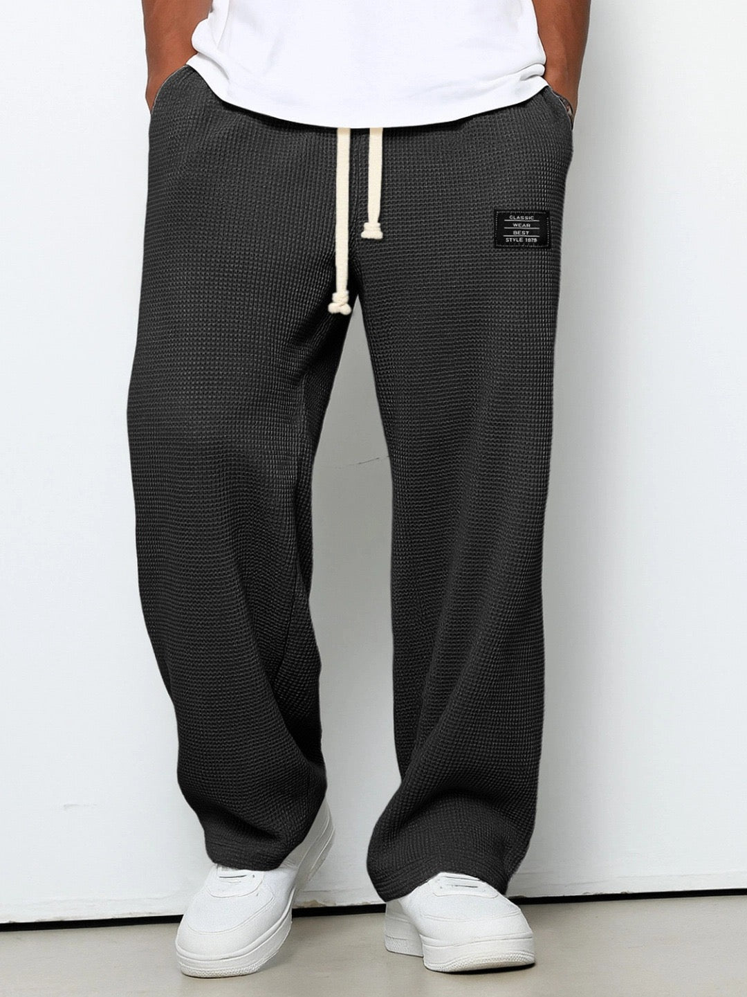 Pantalon Ample Maille Gaufrée Jacques