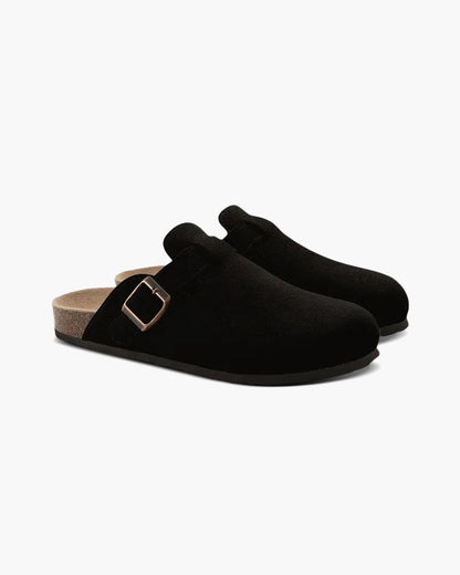 Luke | Sabot pour hommes en suède confortable avec semelle ergonomique