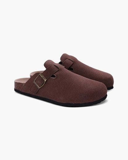 Luke | Sabot pour hommes en suède confortable avec semelle ergonomique