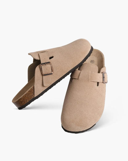Luke | Sabot pour hommes en suède confortable avec semelle ergonomique
