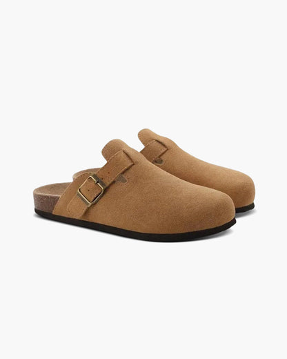Luke | Sabot pour hommes en suède confortable avec semelle ergonomique