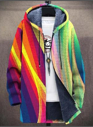 Malcolm | Cardigan à Capuche à Motif Affirmé