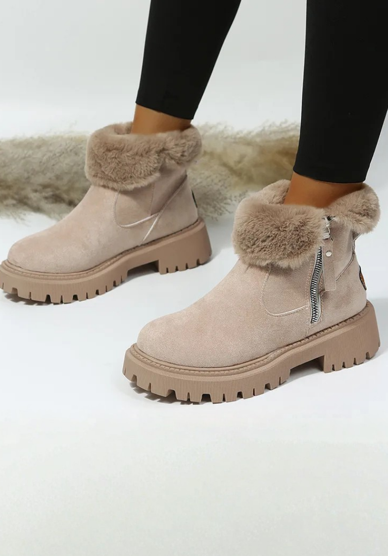 Leyla™ : Bottes chaudes en tissu souple