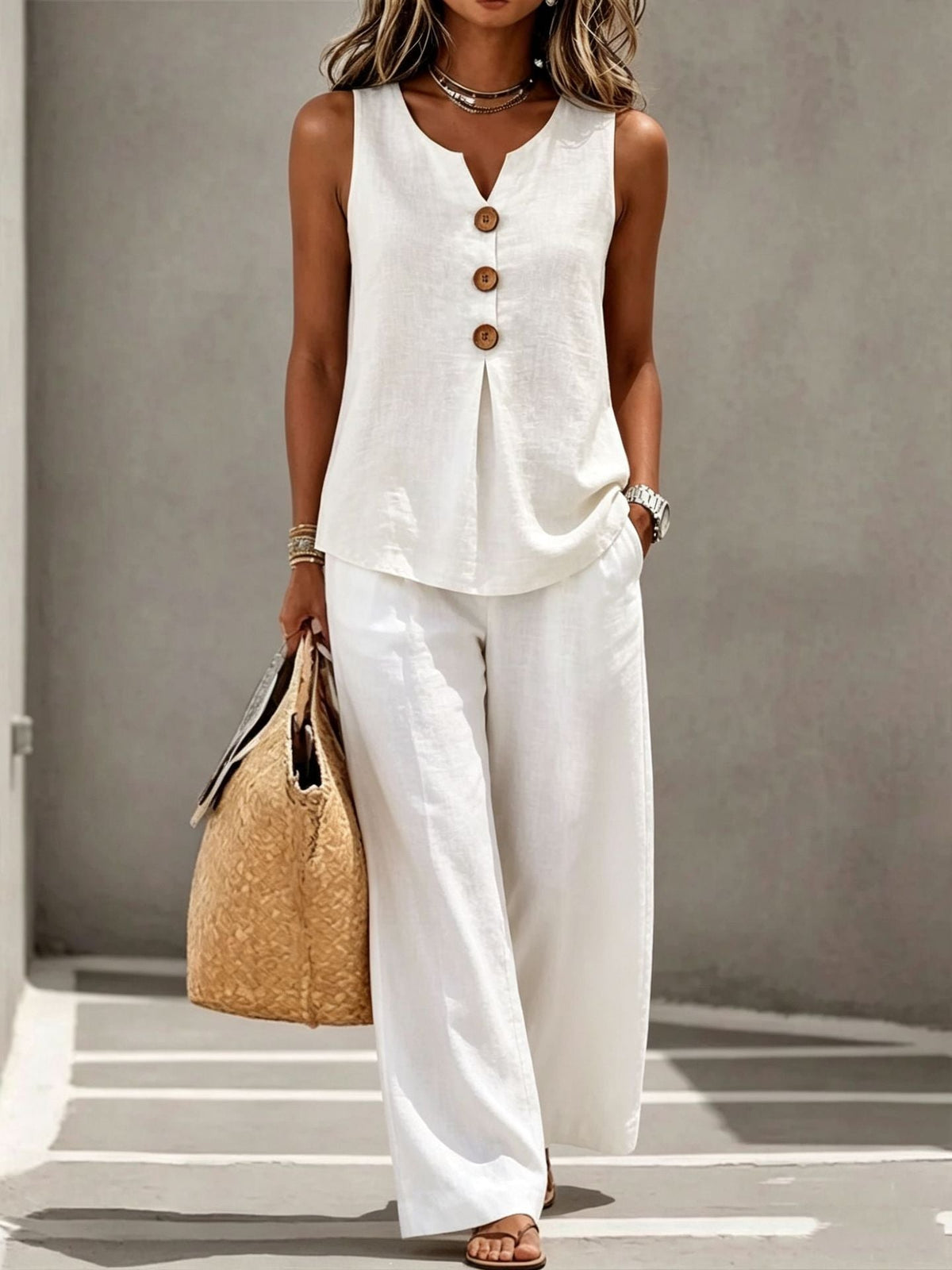 Joséphine | Ensemble pantalon fluide et élégant