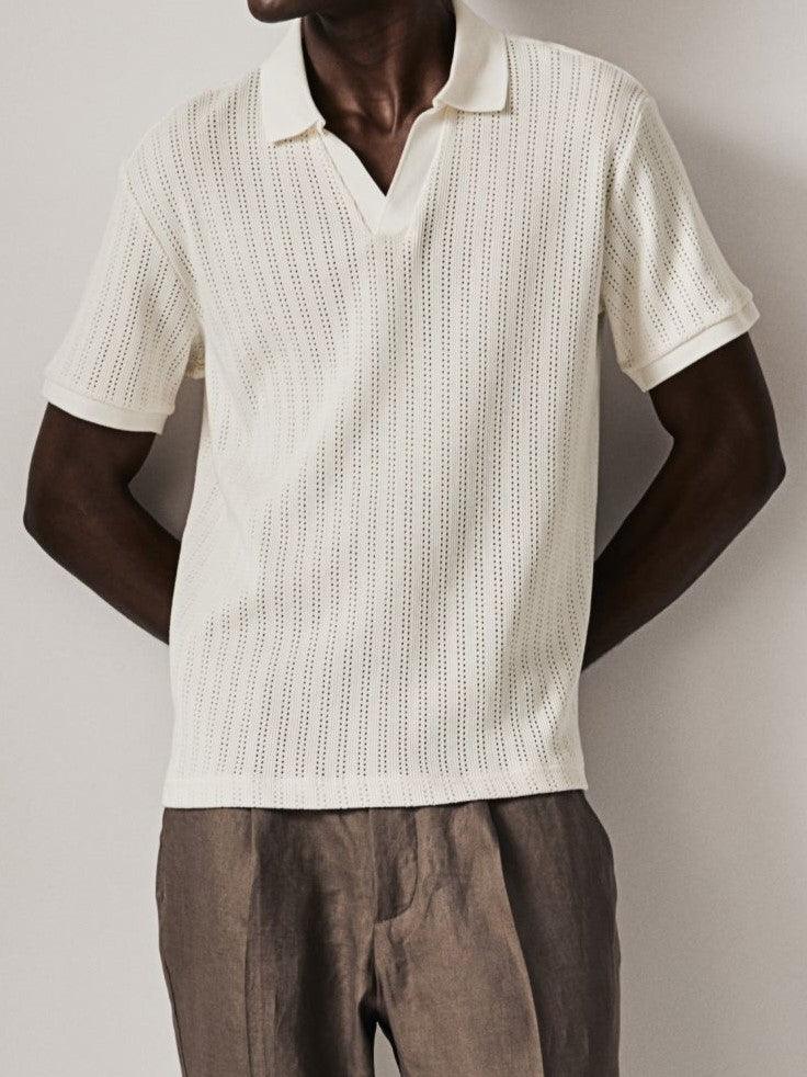 Polo tricoté élégant pour un look chic