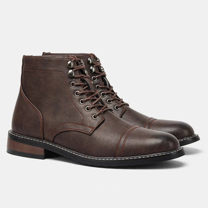 Felix™ Bottes en Cuir Classiques pour Hommes avec Semelle Antidérapante