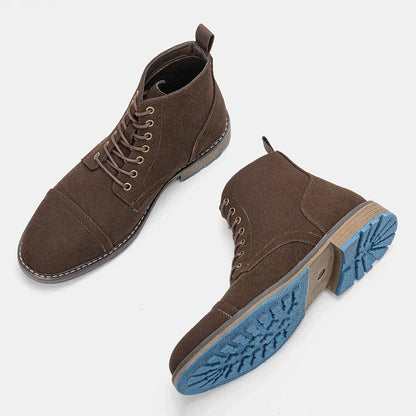 Felix™ Bottes en Cuir Classiques pour Hommes avec Semelle Antidérapante