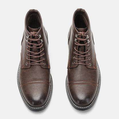 Felix™ Bottes en Cuir Classiques pour Hommes avec Semelle Antidérapante