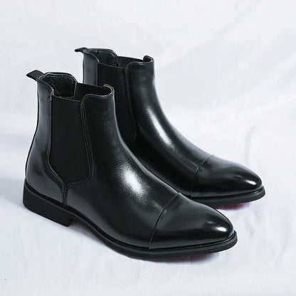 Edgar™ Bottines Chelsea Brillantes avec Semelle Rouge