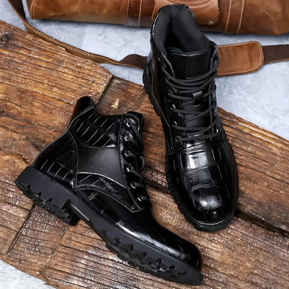 Bottes de Luxe Ed™ pour Hommes avec Croco