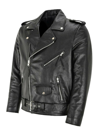 VESTE EN CUIR POUR HOMME CLASSIQUE