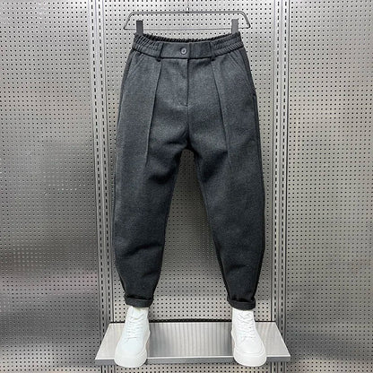 PANTALONS TAPERED TEXTURÉS