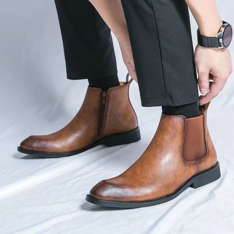 Hans™ Bottes Chelsea Minimalistes pour Hommes