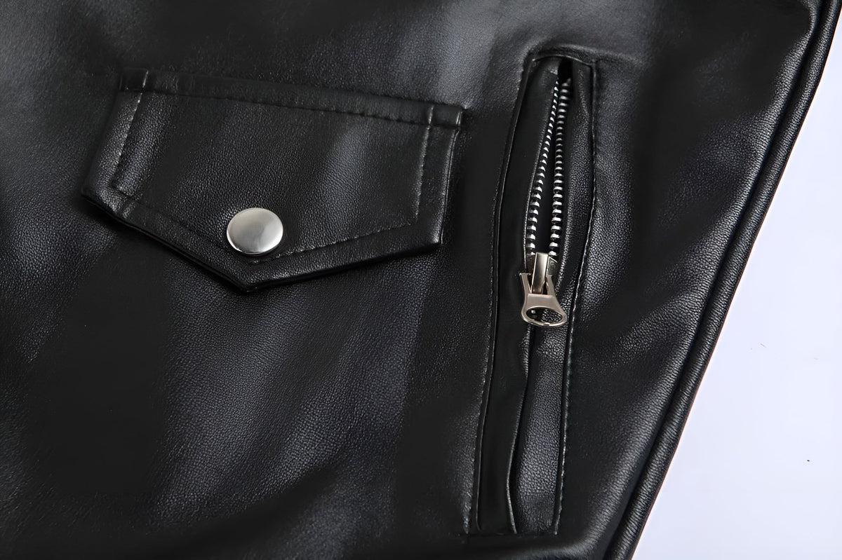 VESTE EN CUIR POUR HOMME CLASSIQUE