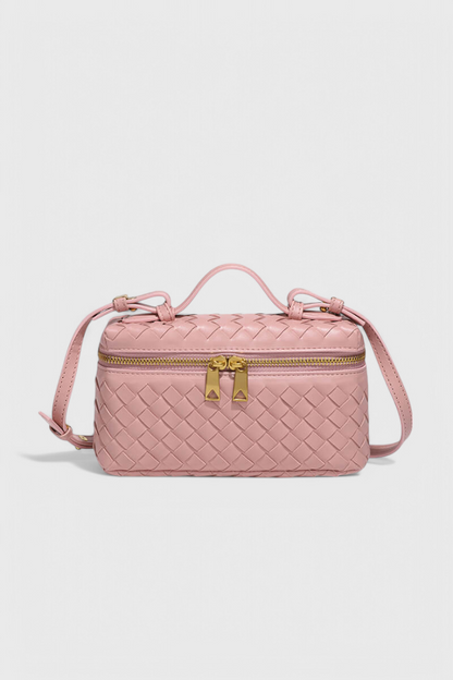 Milla Mini sac à main tissé avec accessoires dorés