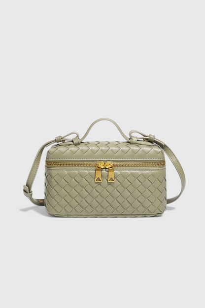 Milla Mini sac à main tissé avec accessoires dorés