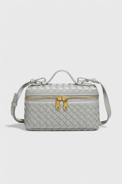 Milla Mini sac à main tissé avec accessoires dorés