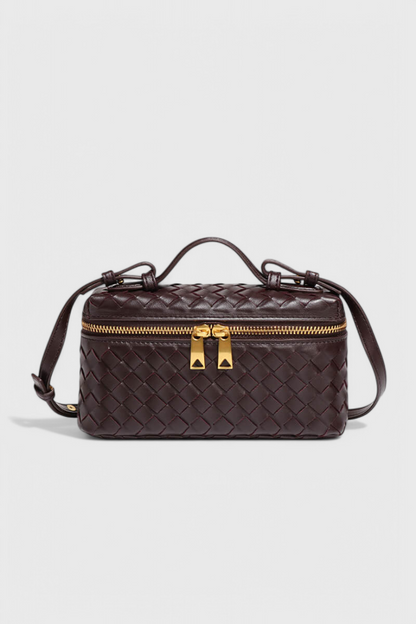 Milla Mini sac à main tissé avec accessoires dorés