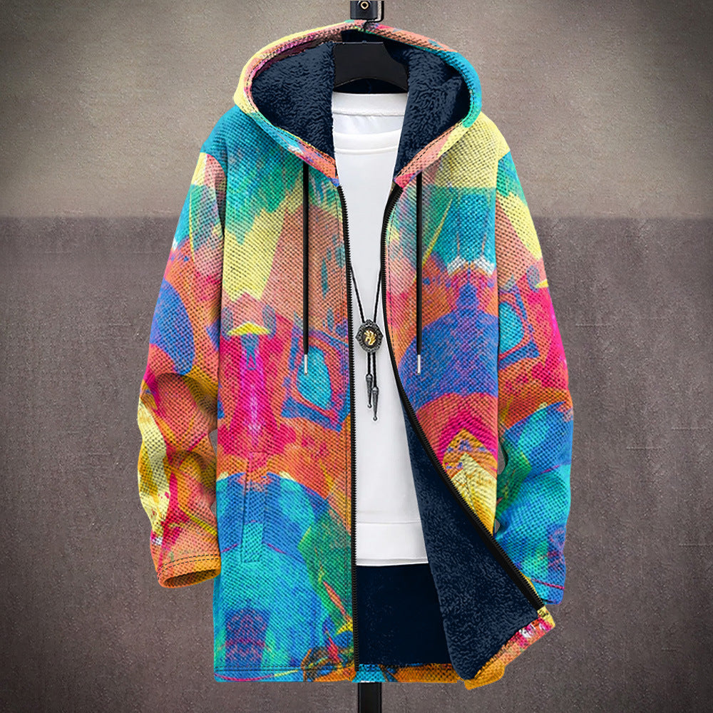 Roland | Cardigan à Capuche Artistique
