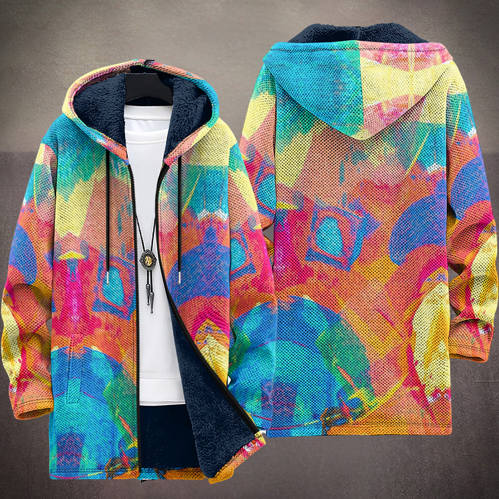 Roland | Cardigan à Capuche Artistique