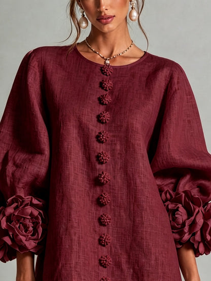 Camellia | Mini-Robe à Manchettes Rosette