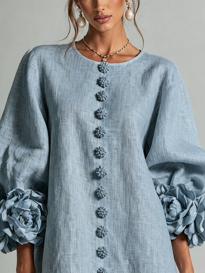 Cleo | Mini-Robe à Finitions Florales