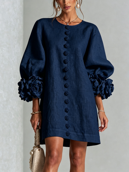 Amelia | Mini-Robe à Manchettes Rosette