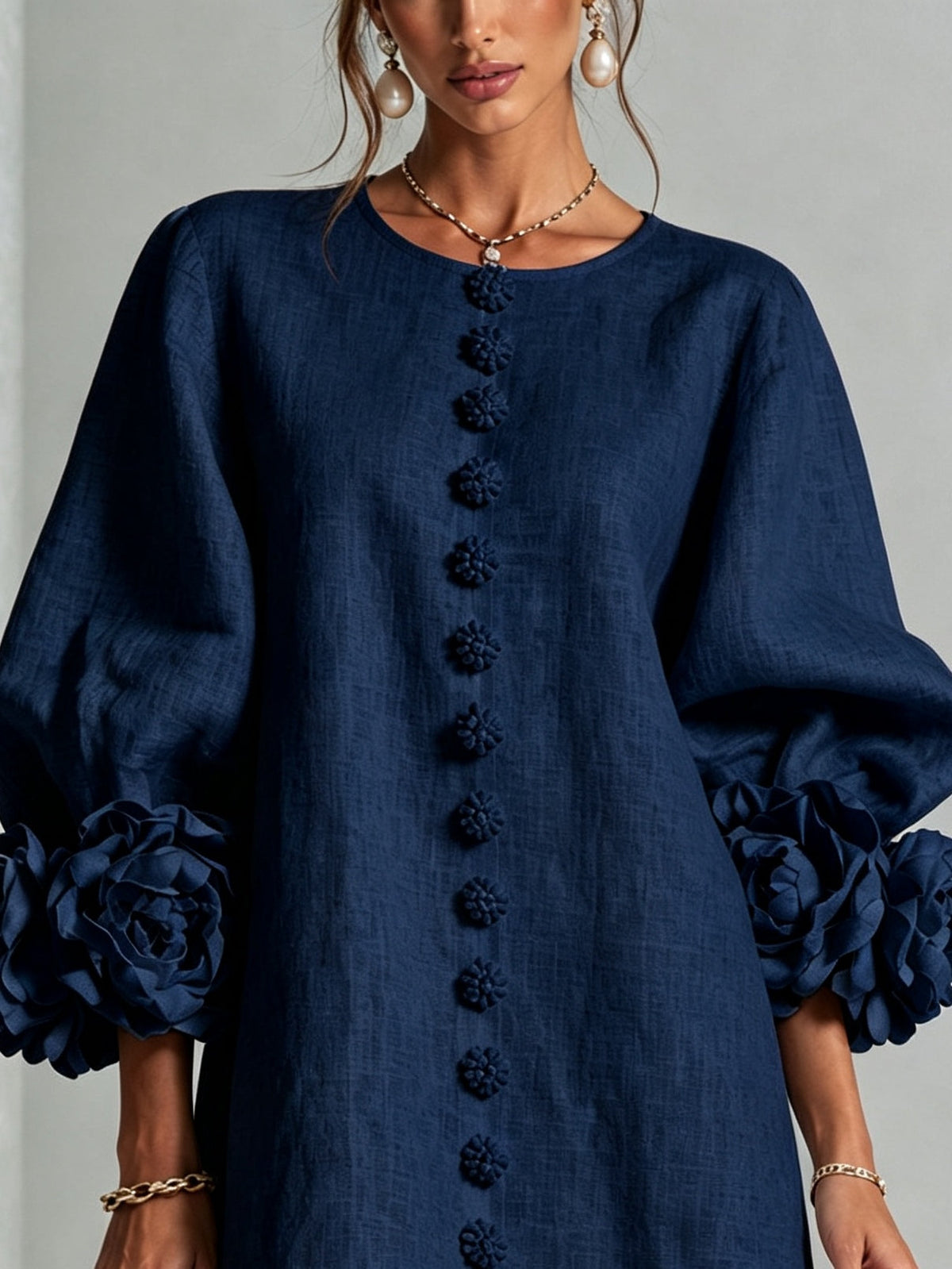 Amelia | Mini-Robe à Manchettes Rosette