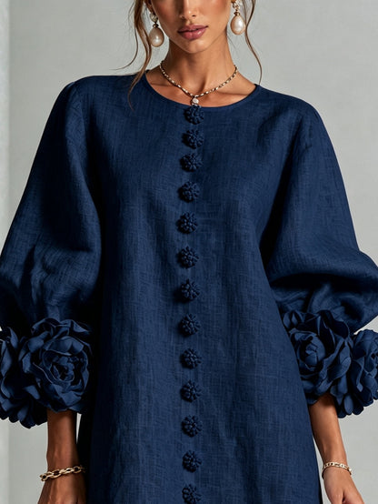Amelia | Mini-Robe à Manchettes Rosette