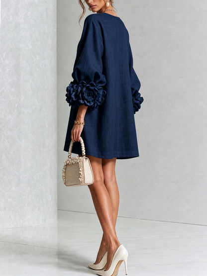 Amelia | Mini-Robe à Manchettes Rosette