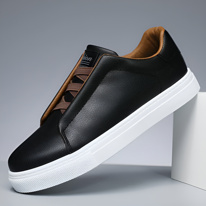 Alexander | Baskets blanches pour hommes en cuir de haute qualité