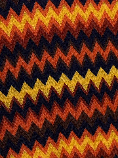 Pull Rétro avec Motif Zigzag