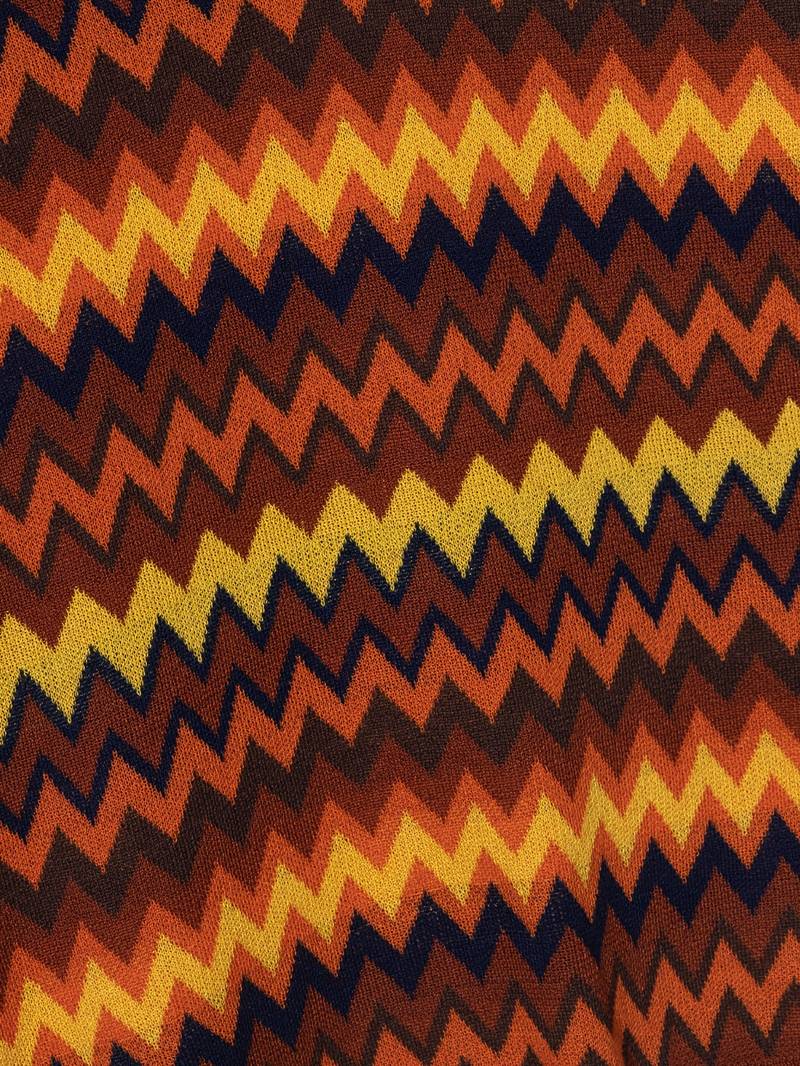 Pull Rétro avec Motif Zigzag