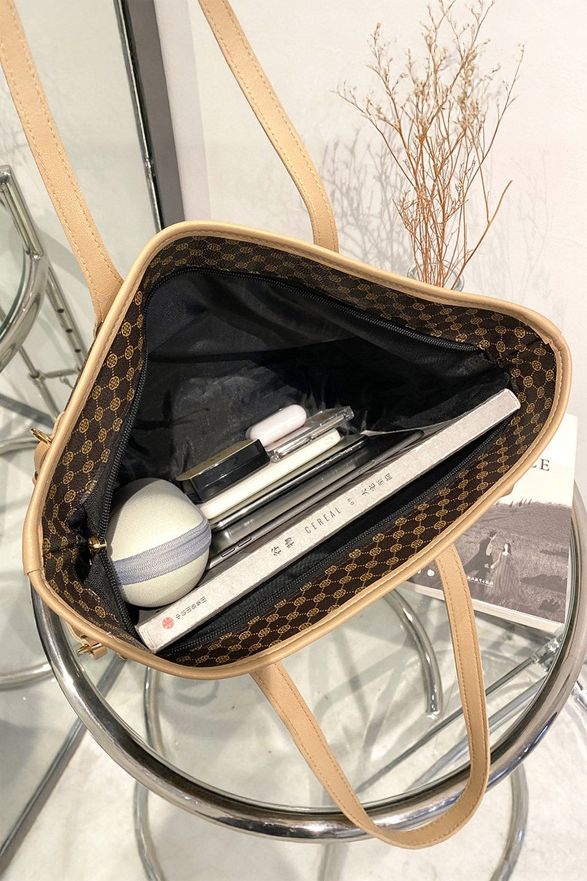 Brisa™ : Sac à bandoulière en cuir végétal (imprimé)