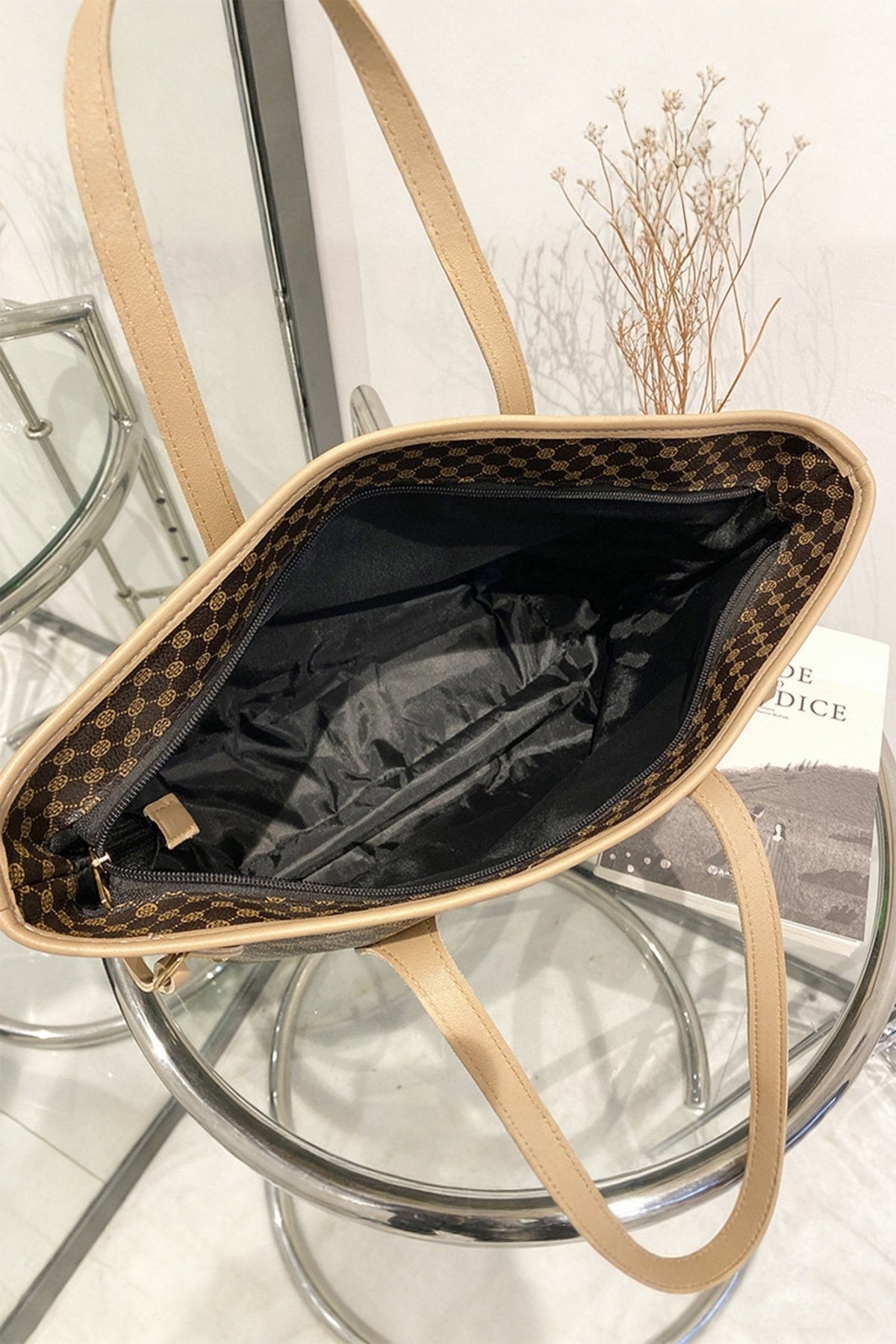 Brisa™ : Sac à bandoulière en cuir végétal (imprimé)