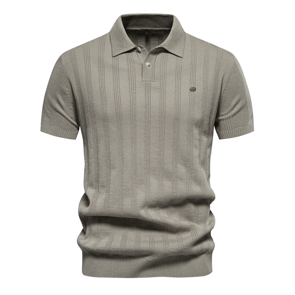 Benles | Polo Rayé Chic Tricoté