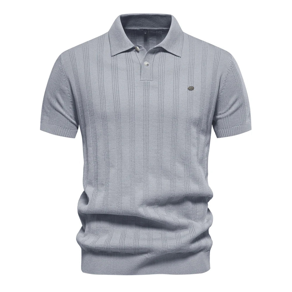 Benles | Polo Rayé Chic Tricoté