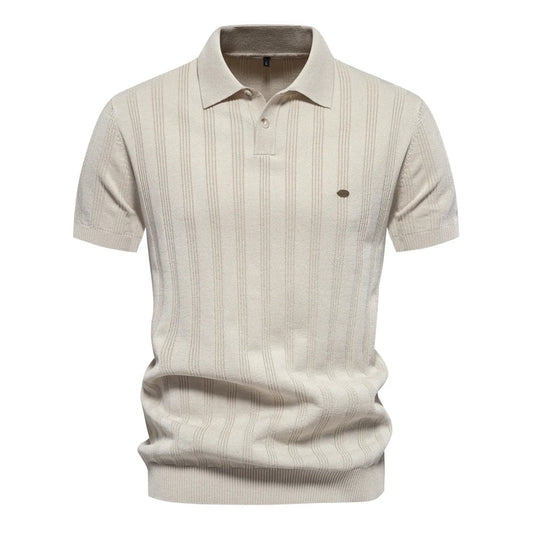 Benles | Polo Rayé Chic Tricoté