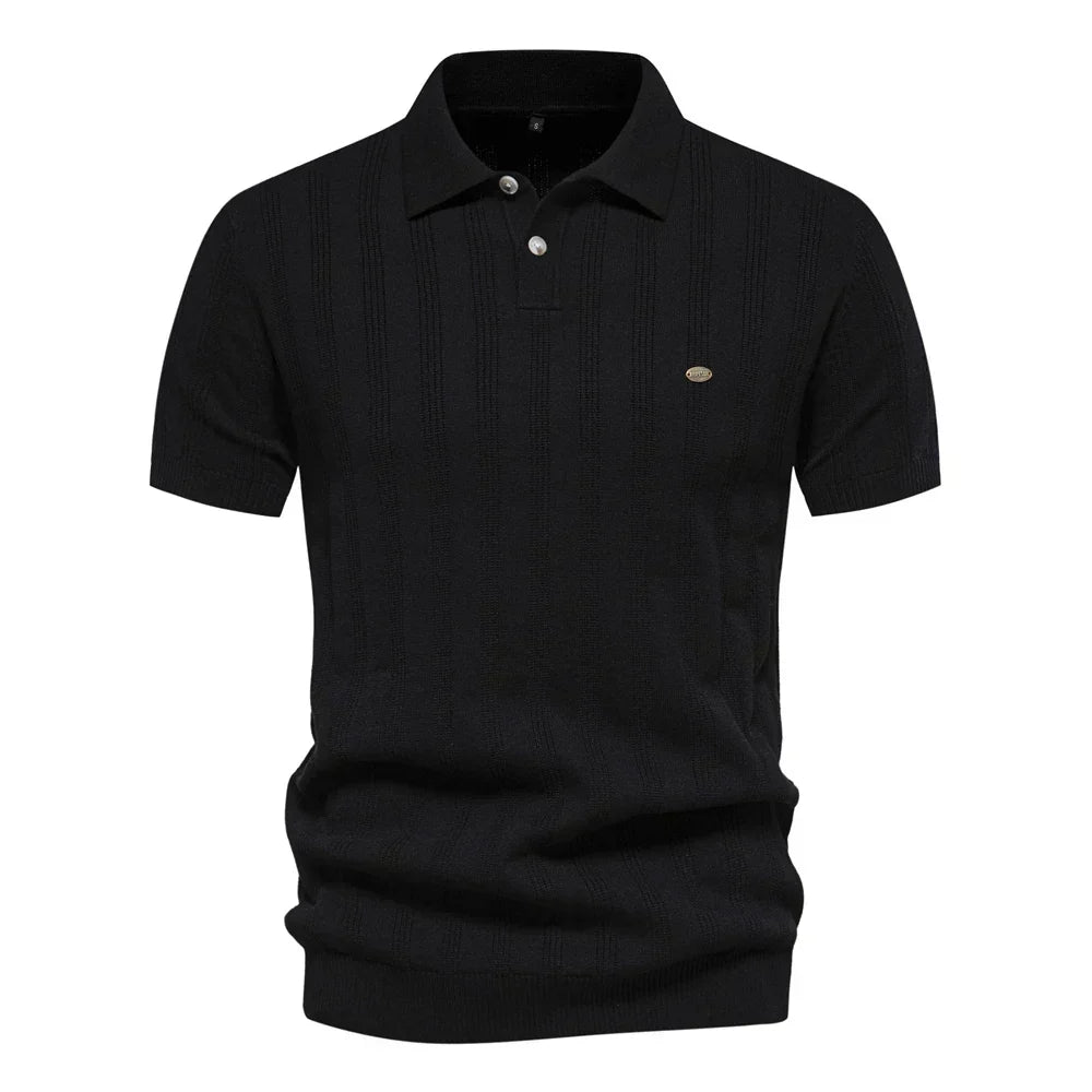 Benles | Polo Rayé Chic Tricoté