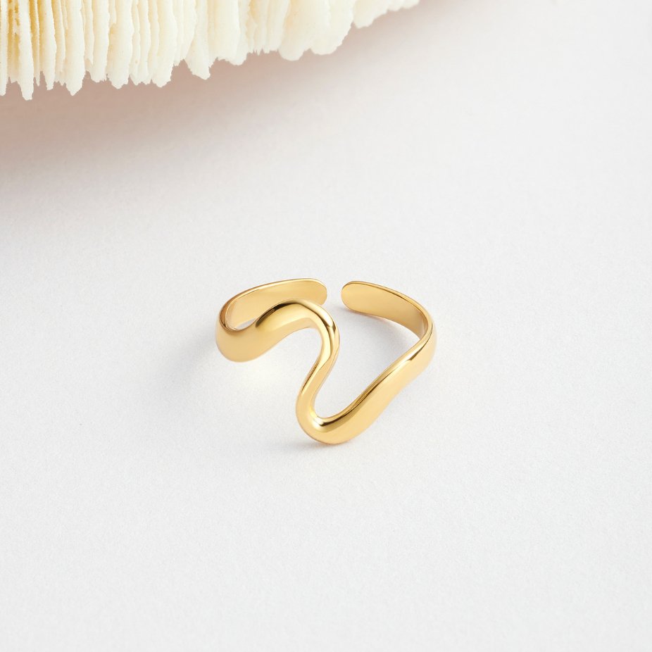 BAGUE ONDA DORATA