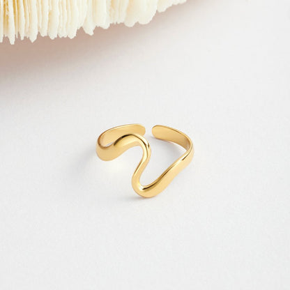 BAGUE ONDA DORATA
